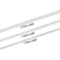 Yudan Custom Wholesale Stainless Steel Curb Chain Necklace